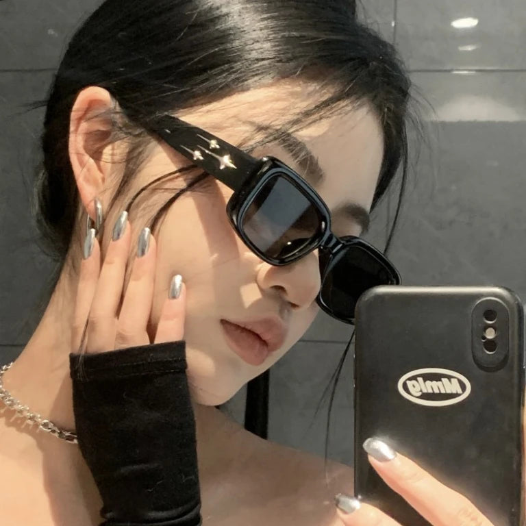 Retro Y2K Style Small Square Sunglasses